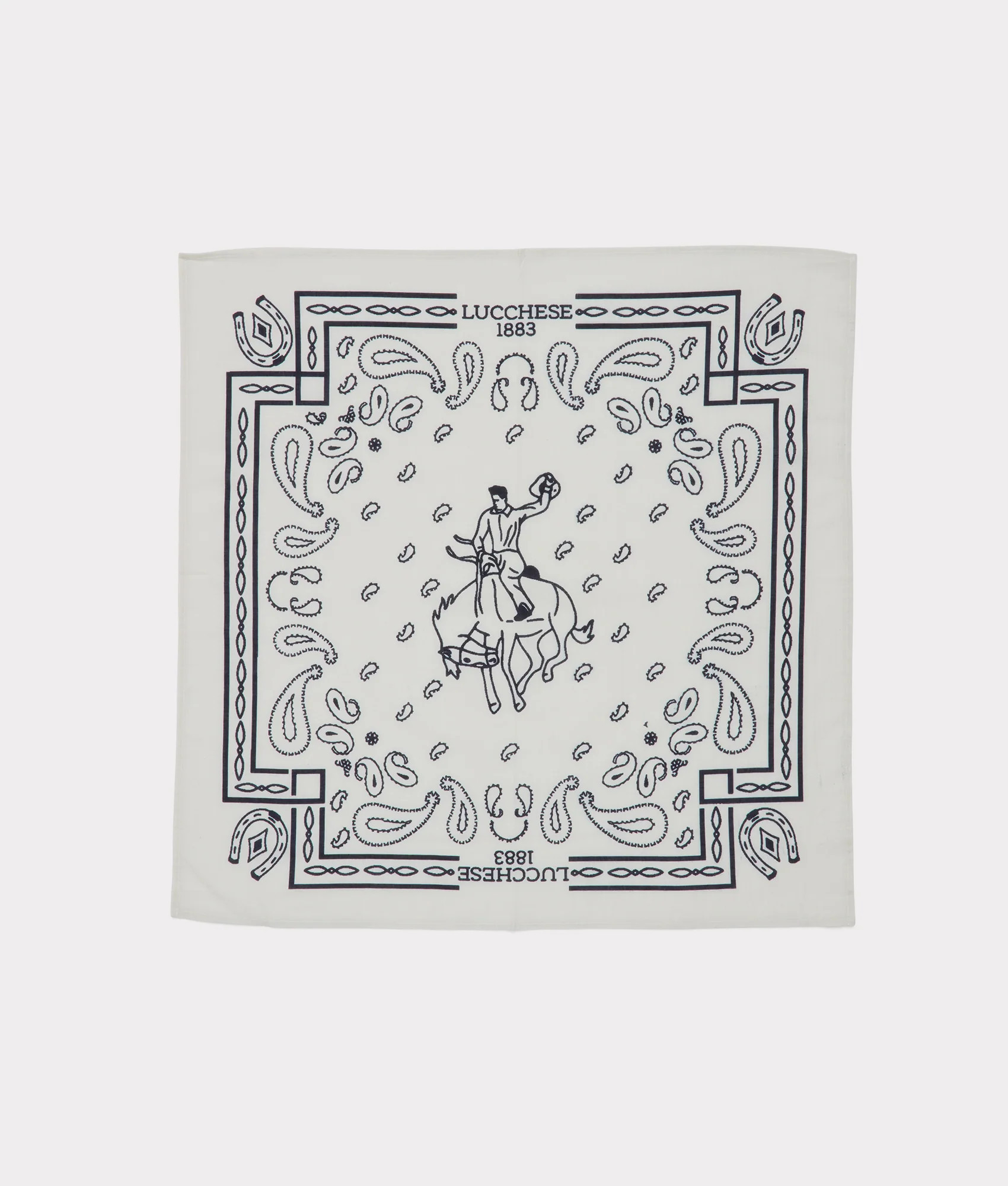 Paisley Bandana :: Natural EACH | Lucchese Bootmaker