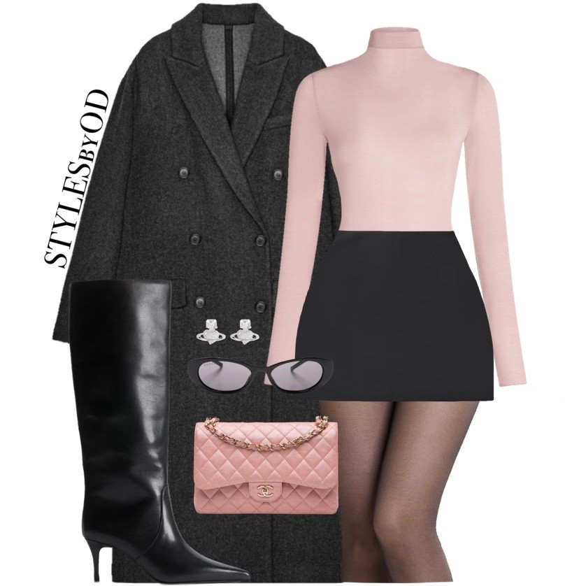 From the office to date night in seconds💖 Serving serious city elegance with this structured coat and knee-high boot combination. The perfect balance of sweet and sophisticated with blush tones & sleek monochrome layers🩰🖤

#pinkandgrey #kneehighboots #datenightoutfit #chicstyle #winterfashion #streetstyleluxe


#LTKU #LTKSeasonal #LTKSaleAlert