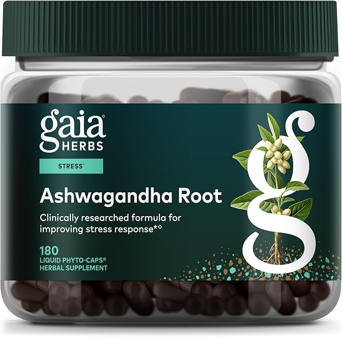 Gaia Herbs Ashwagandha Root - Stress Relief & Sleep Support Supplement - Supports Balanced Energy... | Amazon (US)