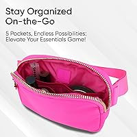 Belt Bag for Women, Fanny Pack for Girls Fashion Waist Packs Cross Body Everywhere Belt Bag Cross... | Amazon (US)
