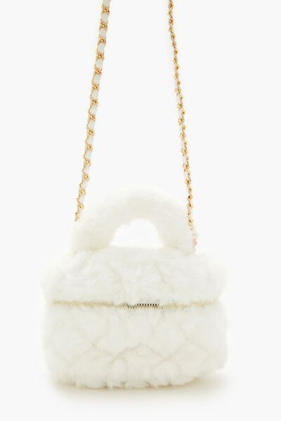 Quilted Faux Fur Crossbody Bag | Forever 21
