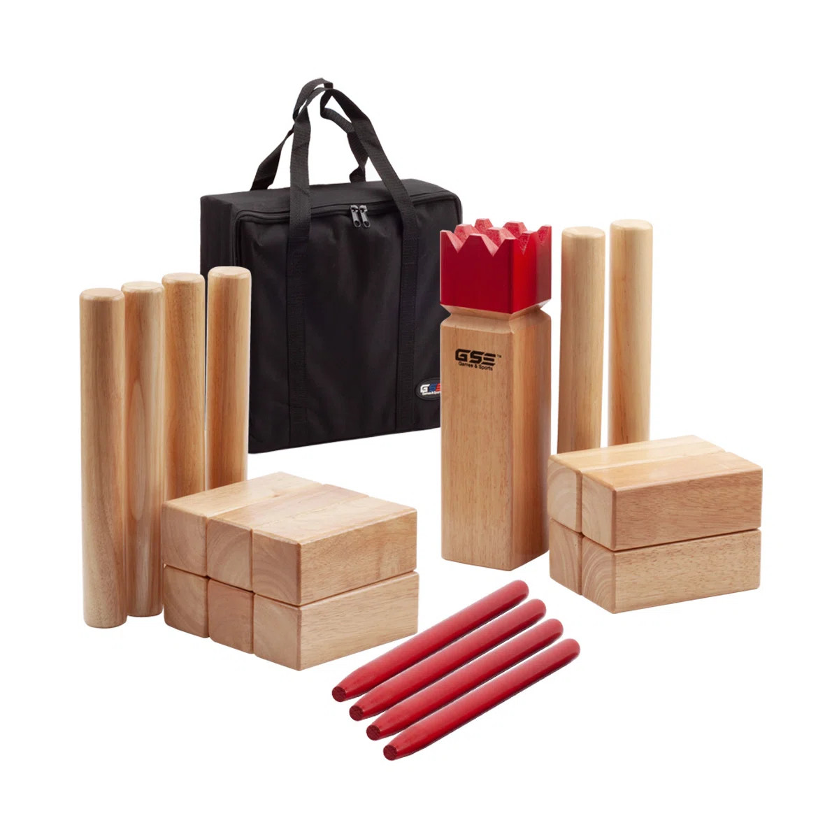 GSE Premium Rubber Wood Kubb Yard Game Set. Outdoor Backyard Lawn Throwing Toss Game | Wayfair North America