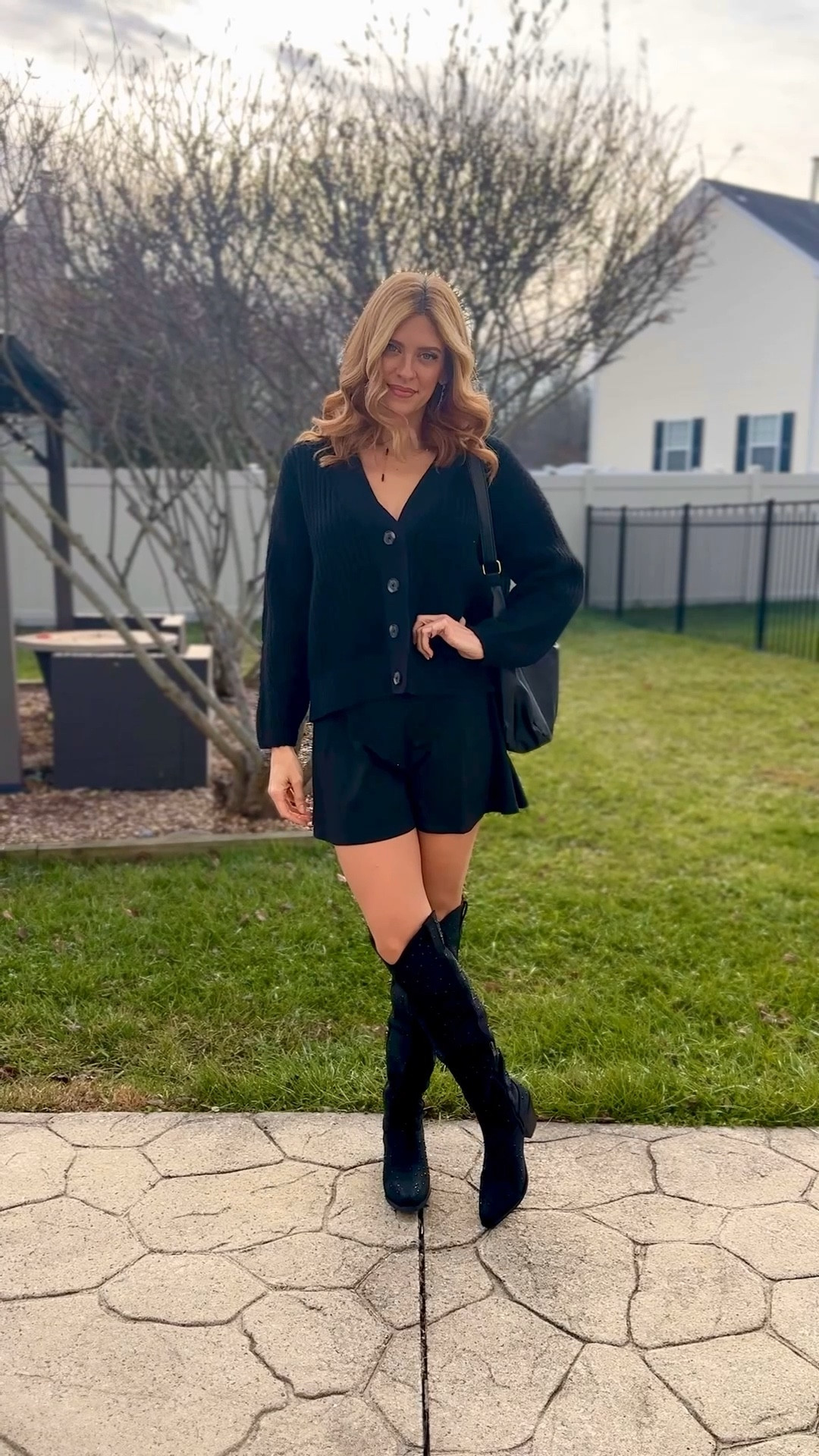Three ways to style knee-high rhinestone boots ✨👢