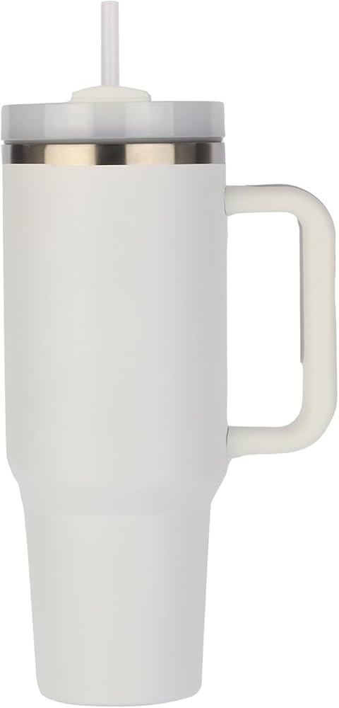 YTTL 40 oz Tumbler with Handle and Straw,1200ml Insulated Cup Reusable Stainless steel,Thermal in... | Amazon (US)