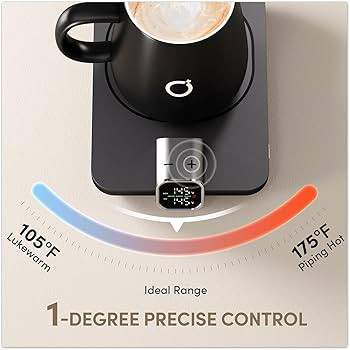 Smart Heated Coffee Mug Warmer & Mug Set - Heated Mug Warmer with Auto Shut Off, 1°F Precise Tem... | Amazon (US)