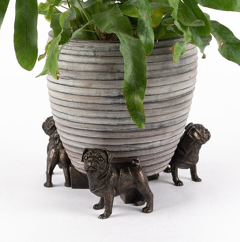 Antique Bronze Pug Plant Pot Feet Set of 3 Garden Decor Yard Decor US Market Only - Etsy | Etsy (US)
