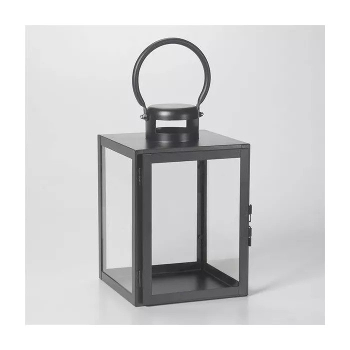 11" Huntington Metal Outdoor Lantern Black - Smart Living | Target