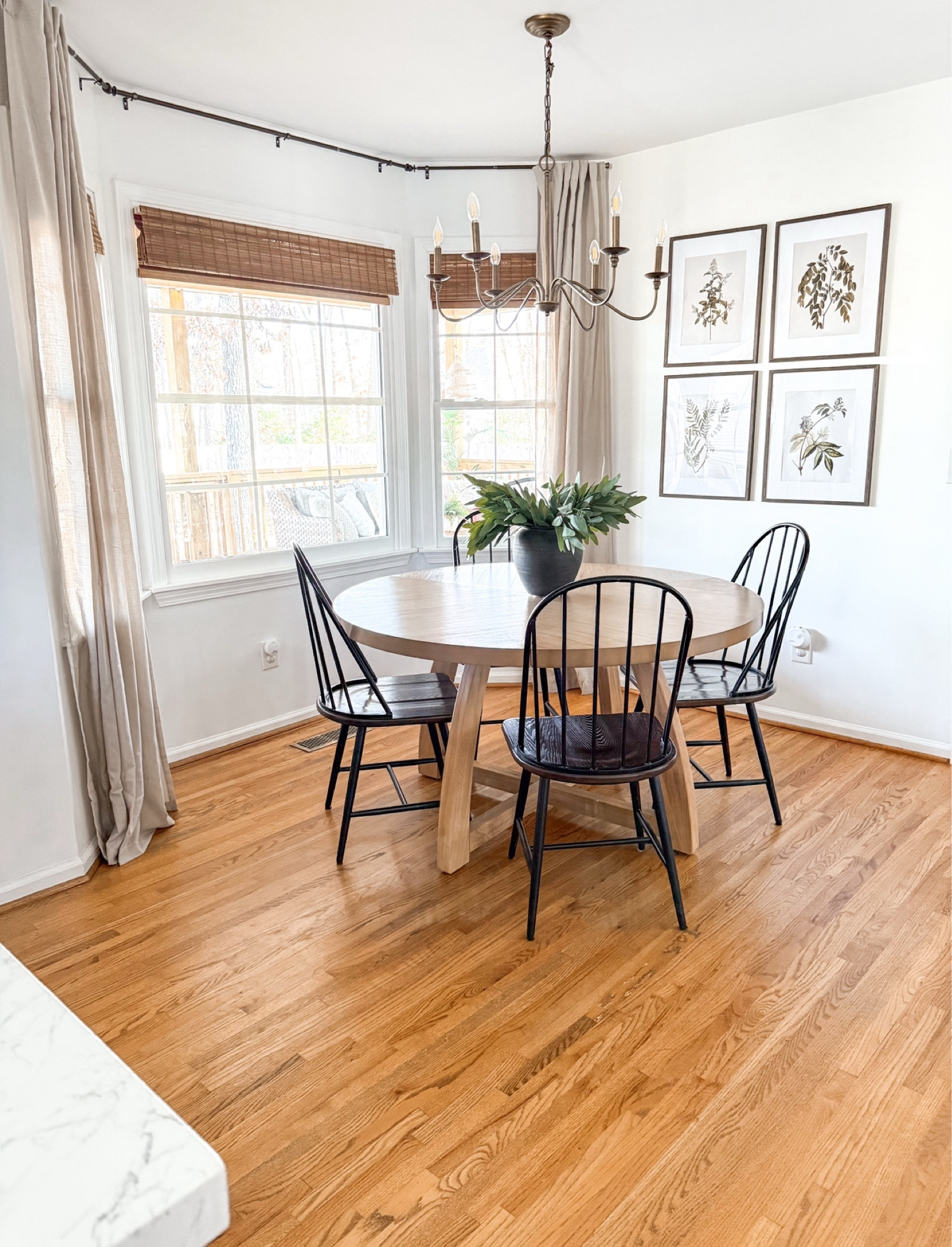 Adding the over shades and curtains to this area added the warmth and texture I was wanting. 

#LTKHome #LTKSeasonal #LTKStyleTip