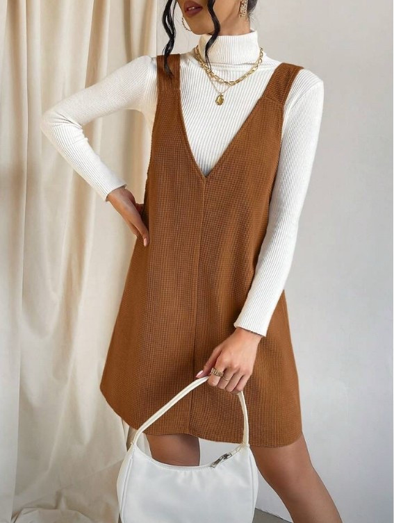 Vestido caramelo inverno 