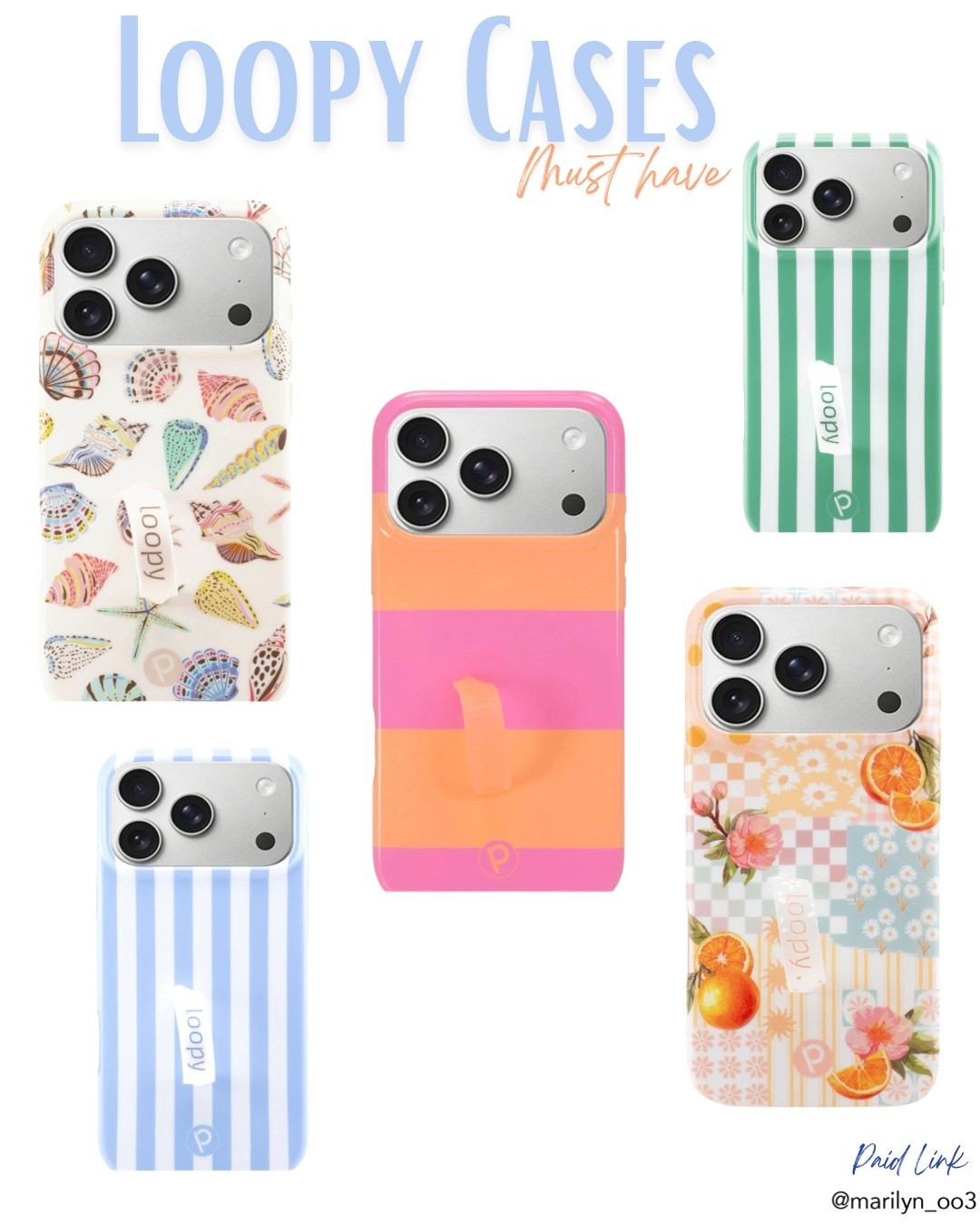 🌸 Obsesionada con estos Loopy cases 😍 no solo son lindos, también hacen todo más fácil (bye caídas). 

¿Cuál elegirías? 👀 Yo no puedo decidir 🙈 están demasiado lindos todos. 

Una vez que los usas, los tratas, los pruebas… no hay vuelta atrás 😮‍💨💗 son prácticos y seguros. 

@Loopy Cases 
#paidlink
#musthave
#summercollection

#LTKSeasonal #LTKMothersDay #LTKSaleAlert
