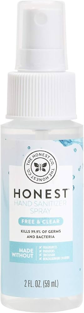 The Honest Company Plant-Based Hand Sanitizer Spray | Kills 99.9% of Germs | Hypoallergenic, Quic... | Amazon (US)