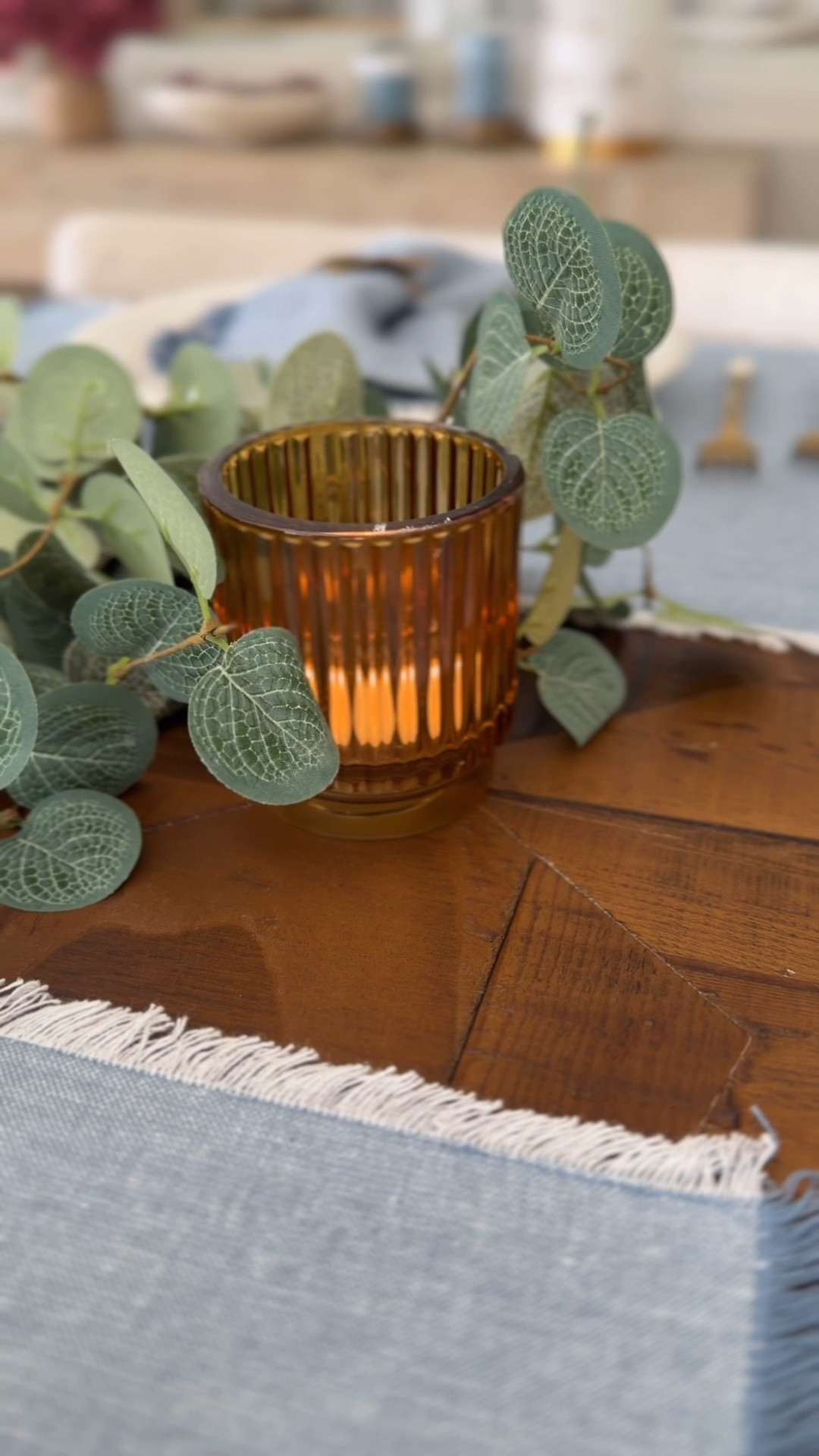 Love the look of these ribbed glass tea light candle holders! Perfect for a fall centerpiece, table decor, or scattered around the house for ambiance.

#LTKHome