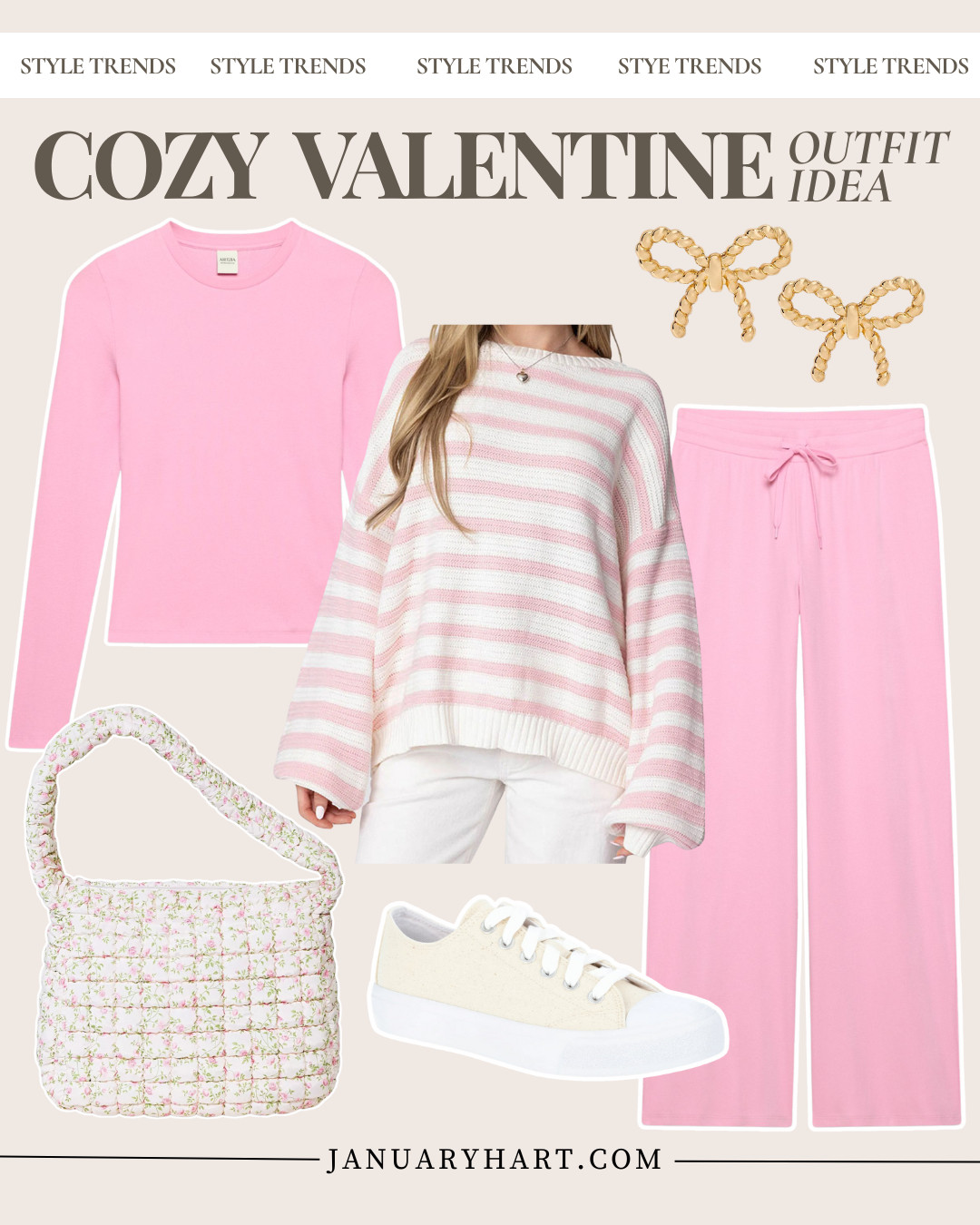 The February Lookbook 💕

spring transition outfits, pink valentine's day loungewear, spring sneakers, pink stripe sweater, galentine's day outfits, spring outfit ideas, spring break 

 #LTKValentine #LTKgrwm #LTKootd