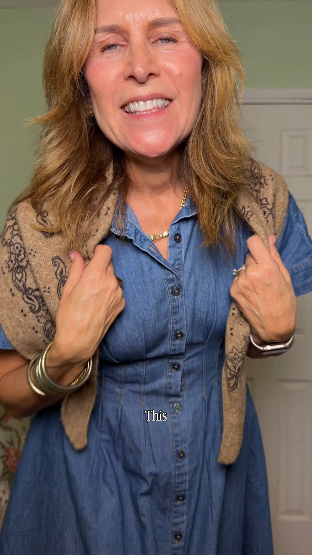 Walmart denim dress styled for fall

#LTKootd #LTKOver40 #LTKSaleAlert