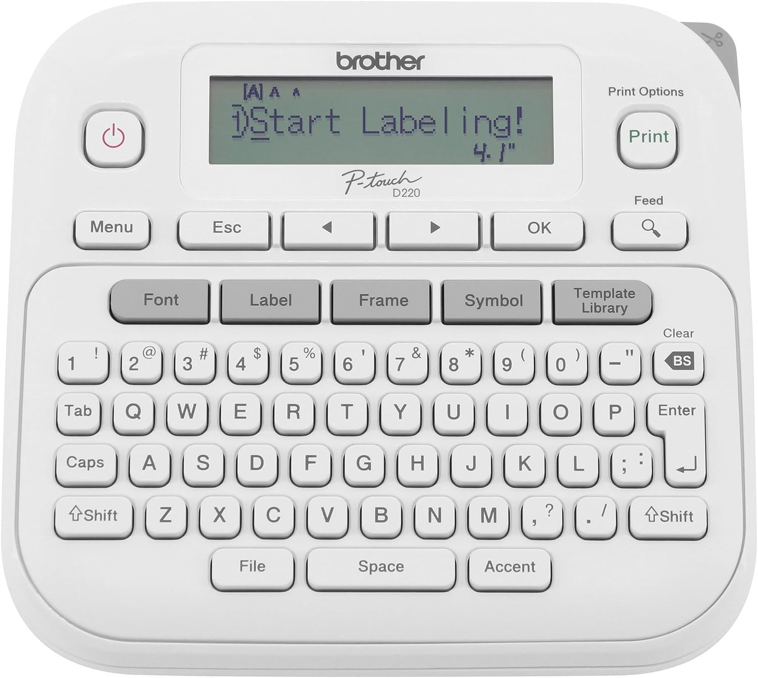 Brother P-Touch Label Maker, PTD220, Thermal, Inkless Printer for Home & Office Organization, Portable & Lightweight, QWERTY Keyboard, One-Touch Keys & 25 Pre-Set Label Templates Label Memory | Amazon (US)