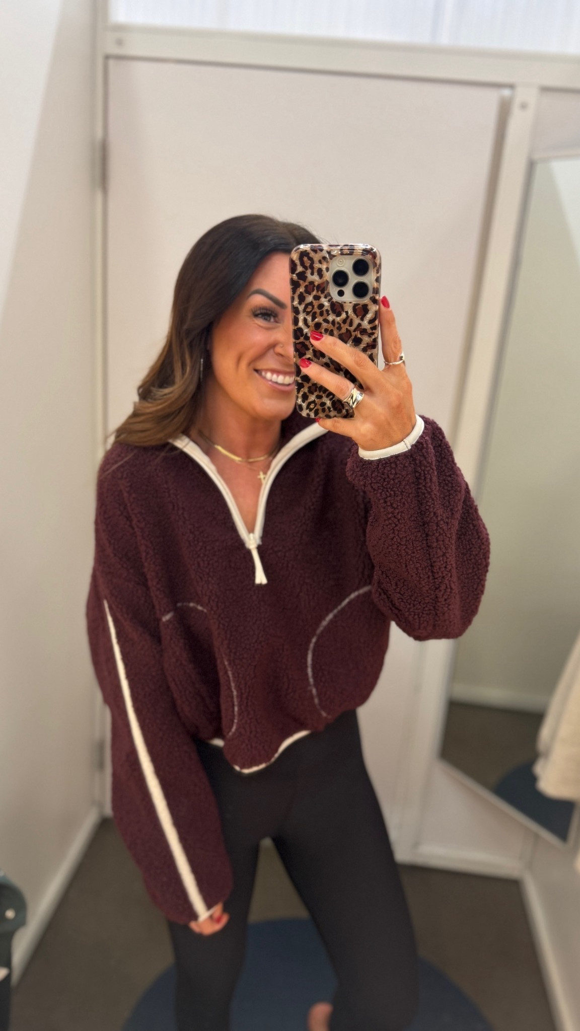 Wearing a small in the quarter zip and an XS in the leggings! 

#LTKSaleAlert #LTKSeasonal #LTKfitnessgoals