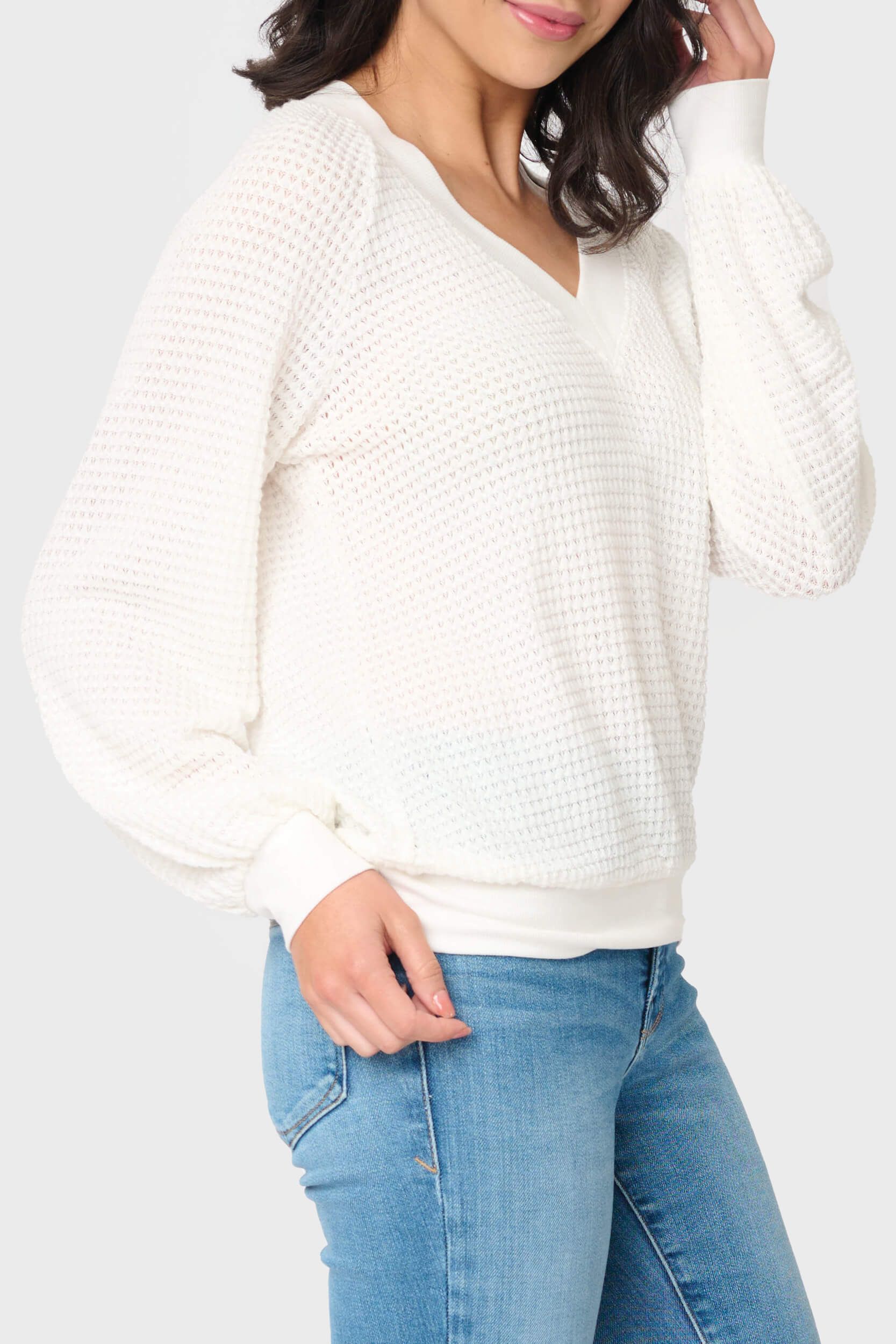 Courtside Open Weave Sweater | Gibson