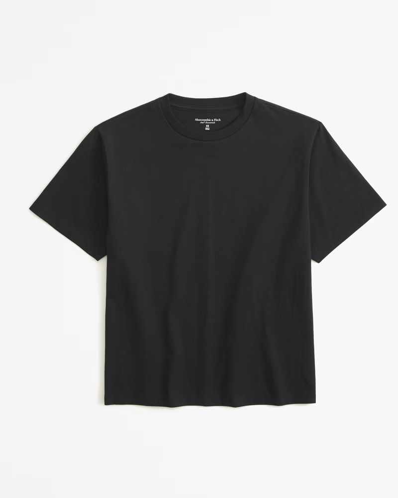 Women's Essential Premium Polished Relaxed Tee | Women's Tops | Abercrombie.com | Abercrombie & Fitch (US)