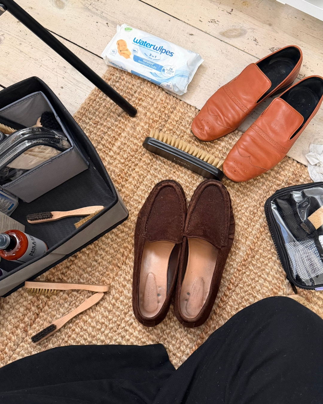 Taking care of my suede and leather loafers

#LTKshoes