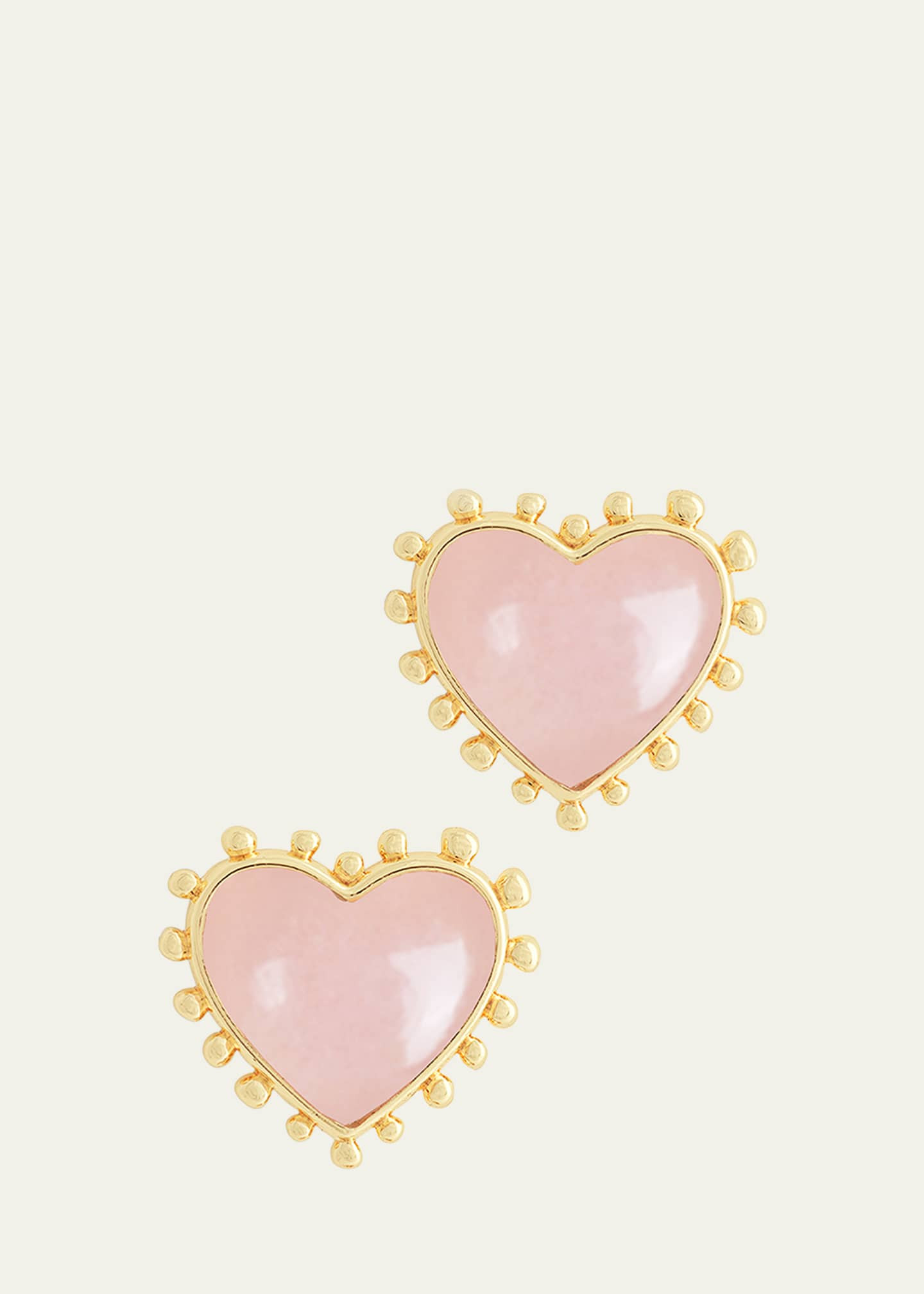 Anabel Aram Jewelry Heart Stone Stud Earrings | Bergdorf Goodman