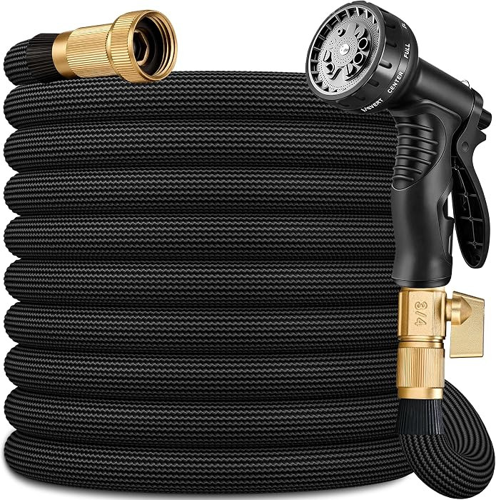 Flexible Garden Hose 100 FT, Ultra Lightweight Water Hoses 100FT w/10 Function Sprayer and 3/4" B... | Amazon (US)