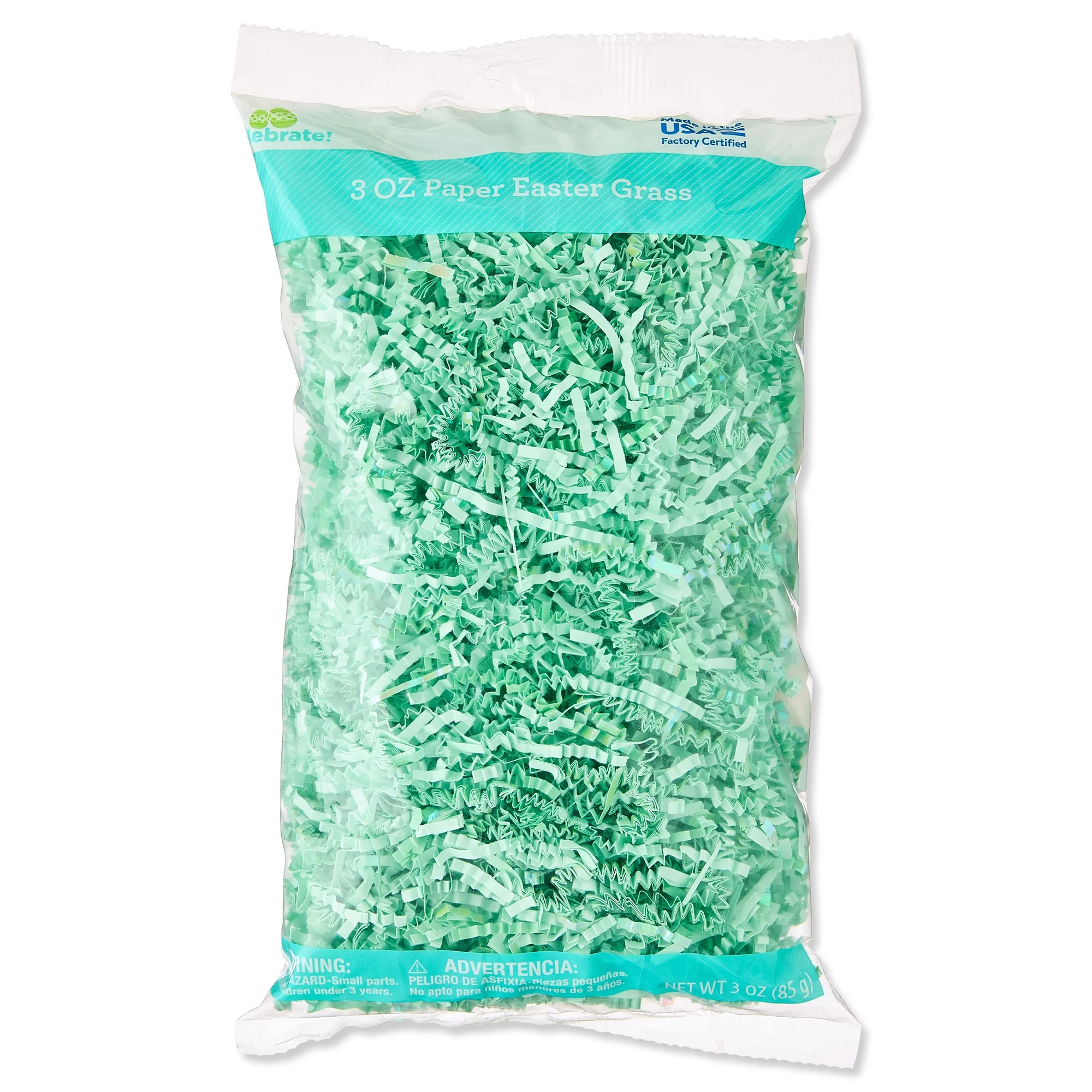 Paper Grass, Mint, 3 oz, Easter by Way To Celebrate | Walmart (US)