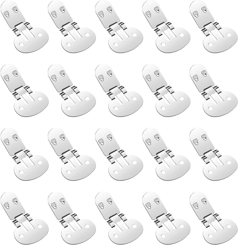 Shoe Clips Stainless Steel Flat Blank Shoe Clips Shoe Supplies Shoe Clips for DIY Craft Projects | Amazon (US)