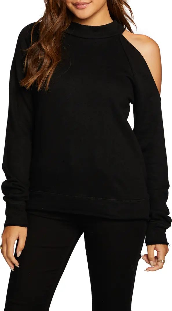 Chaser Cutout Shoulder Long Sleeve Knit Top | Nordstrom | Nordstrom