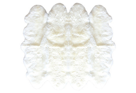 Sheepskin Rug, Ivory | One Kings Lane