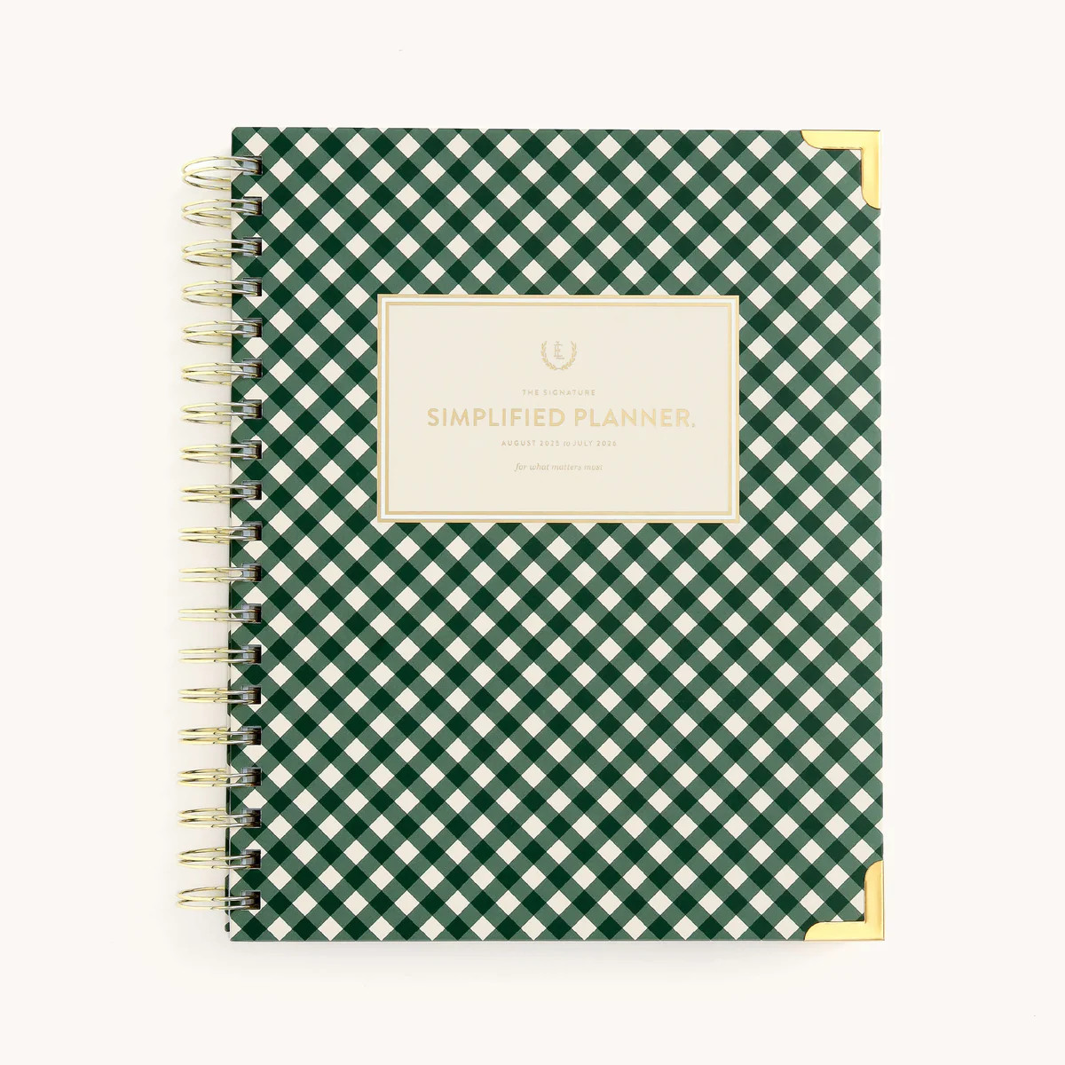 2025-2026 Spiral Weekly Simplified Planner - Camp Gingham | Simplified by Emily Ley