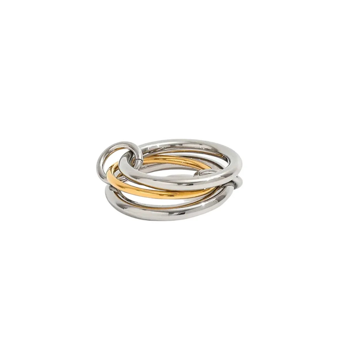 Mixed Metal Evelyn Stack Ring | Ascot + Hart