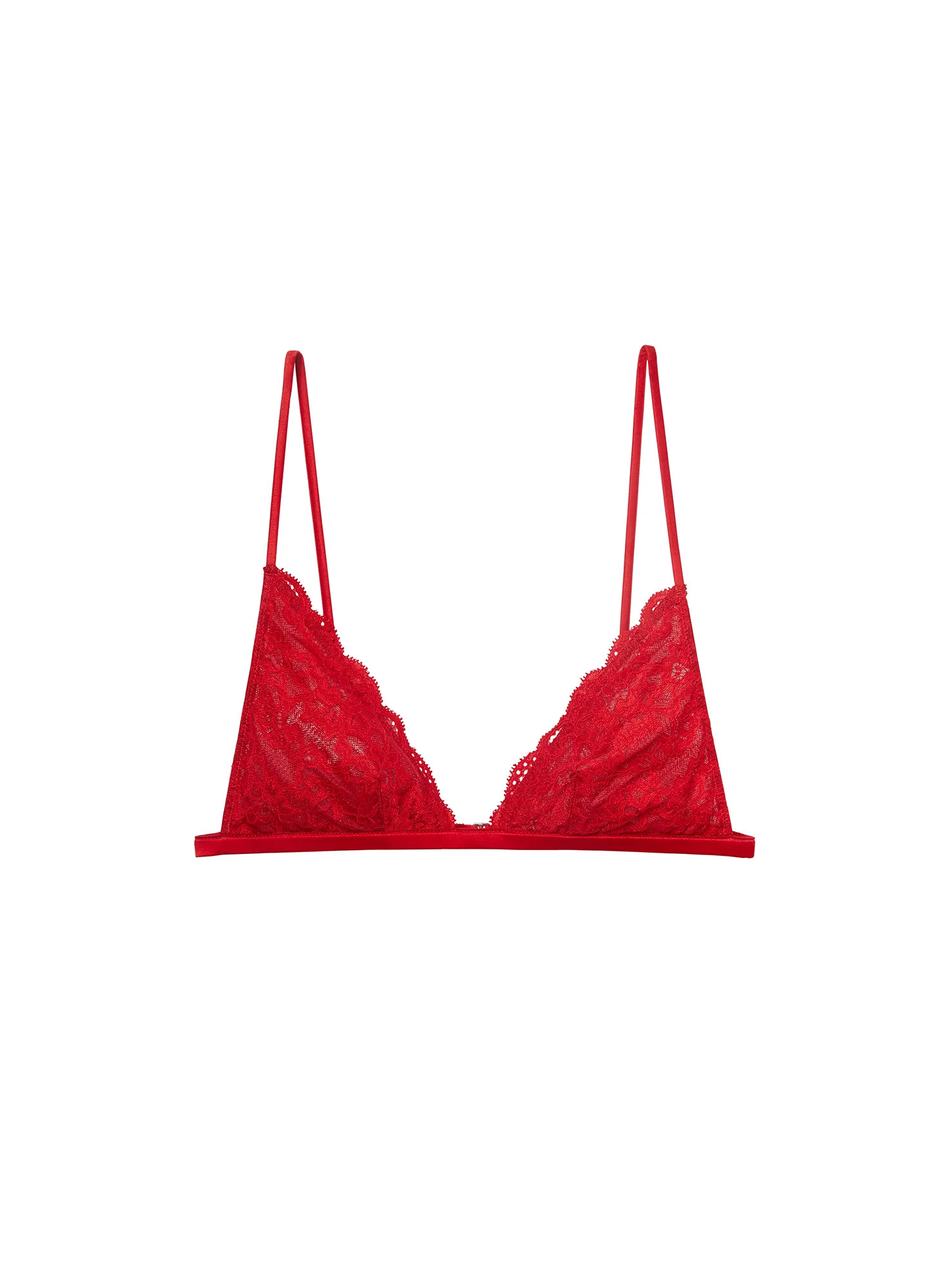 Red Charlotte Triangle Bra | Fleur du Mal | Fleur du Mal