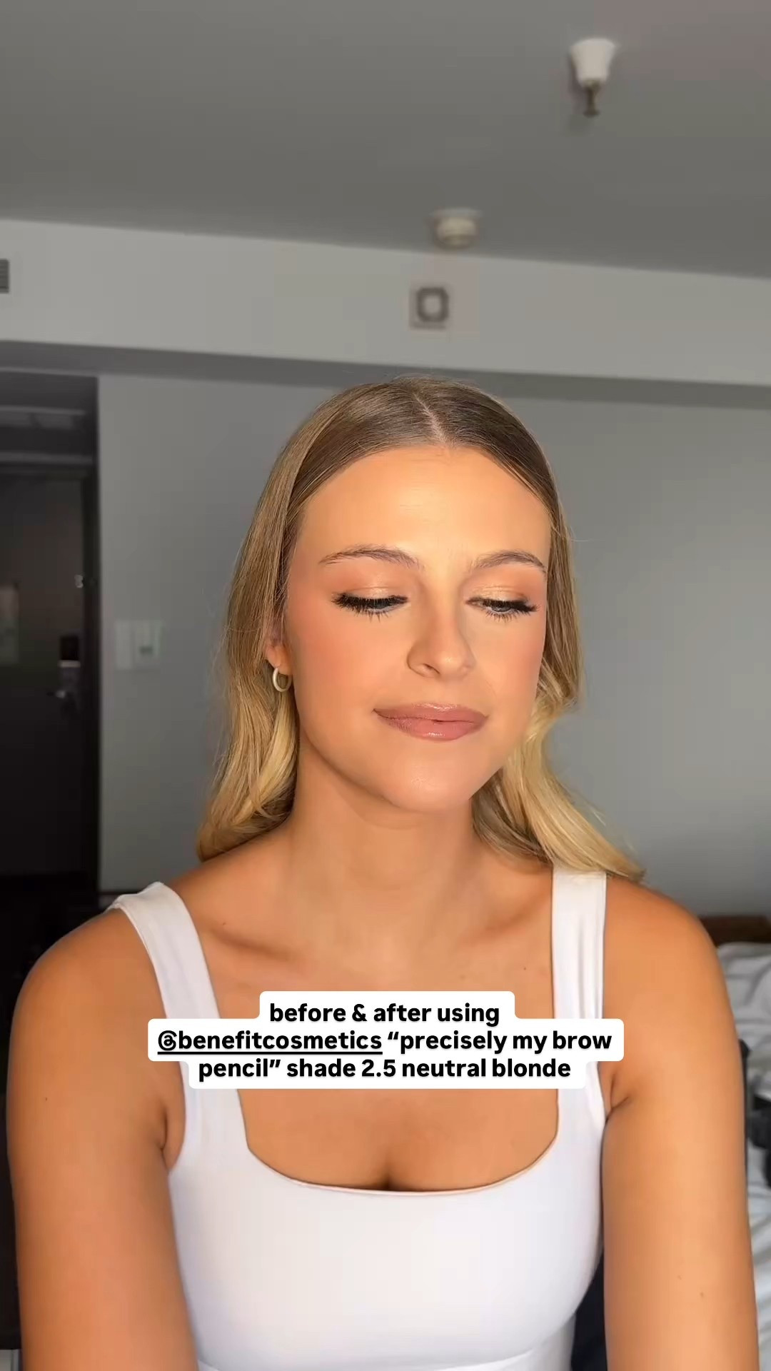 before & after brow transformation 