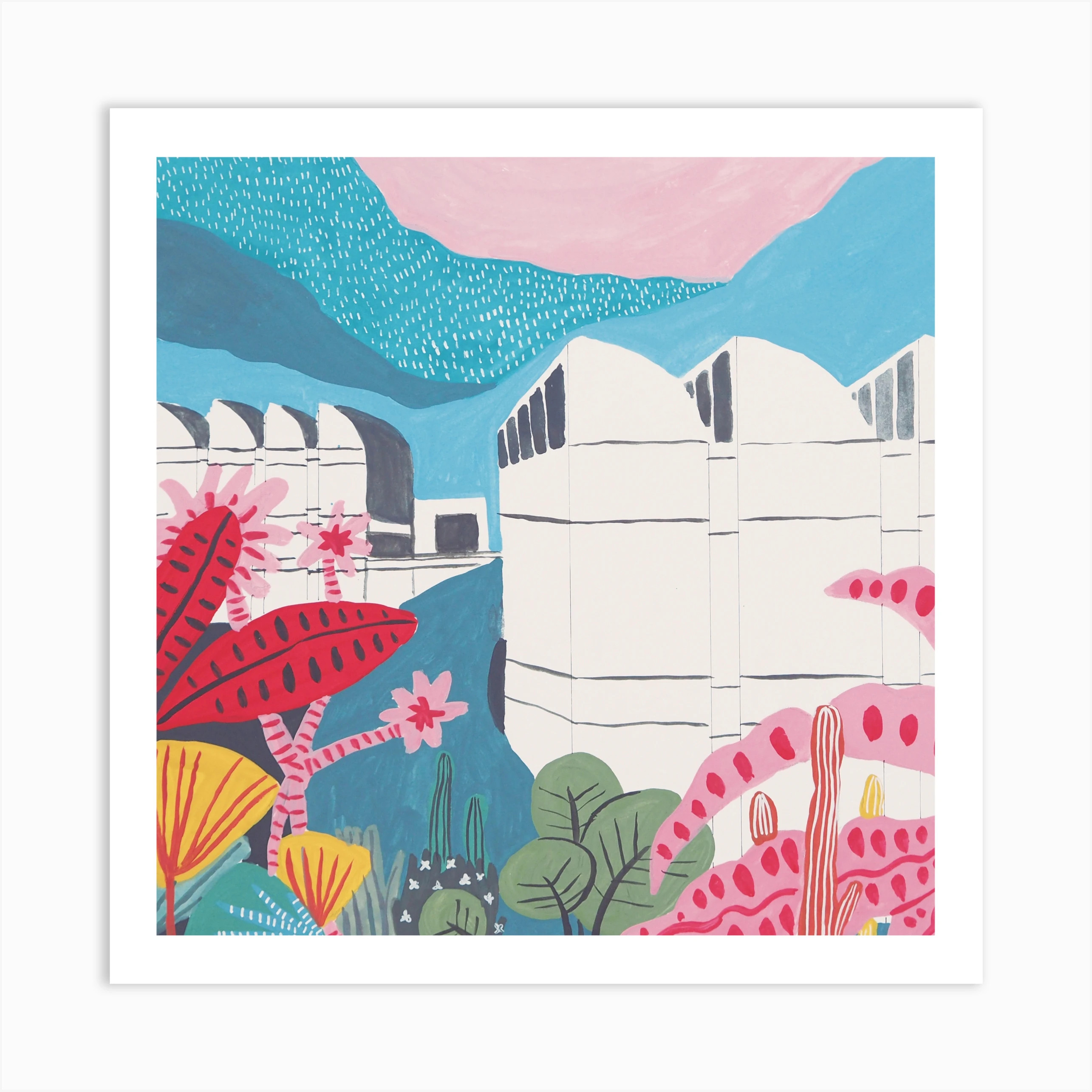 Bauhaus Archive Walter Gropius Square Art Print | Fy! (UK)