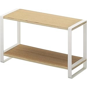 Yamazaki Home 2-Tier Countertop Spice Kitchen Rack-Counter Storage Shelf Organizer, One Size, Whi... | Amazon (US)