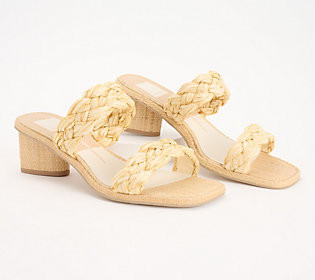 As Is Dolce Vita Braided Mid HeeledSandals - Ronin | QVC