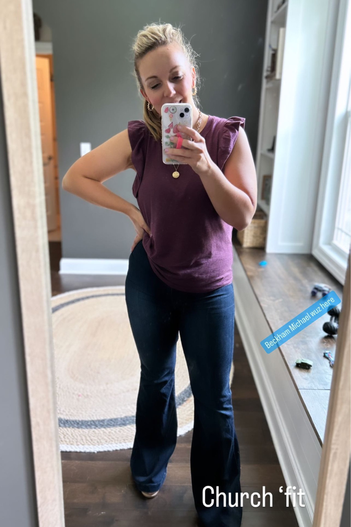 Church then running errands in my favorite jeans and this cute ruffle sleeve tank. Everything is tts! 



#churchlooks #onthego #easyandeffortless

#LTKFind #LTKunder50 #LTKcurves