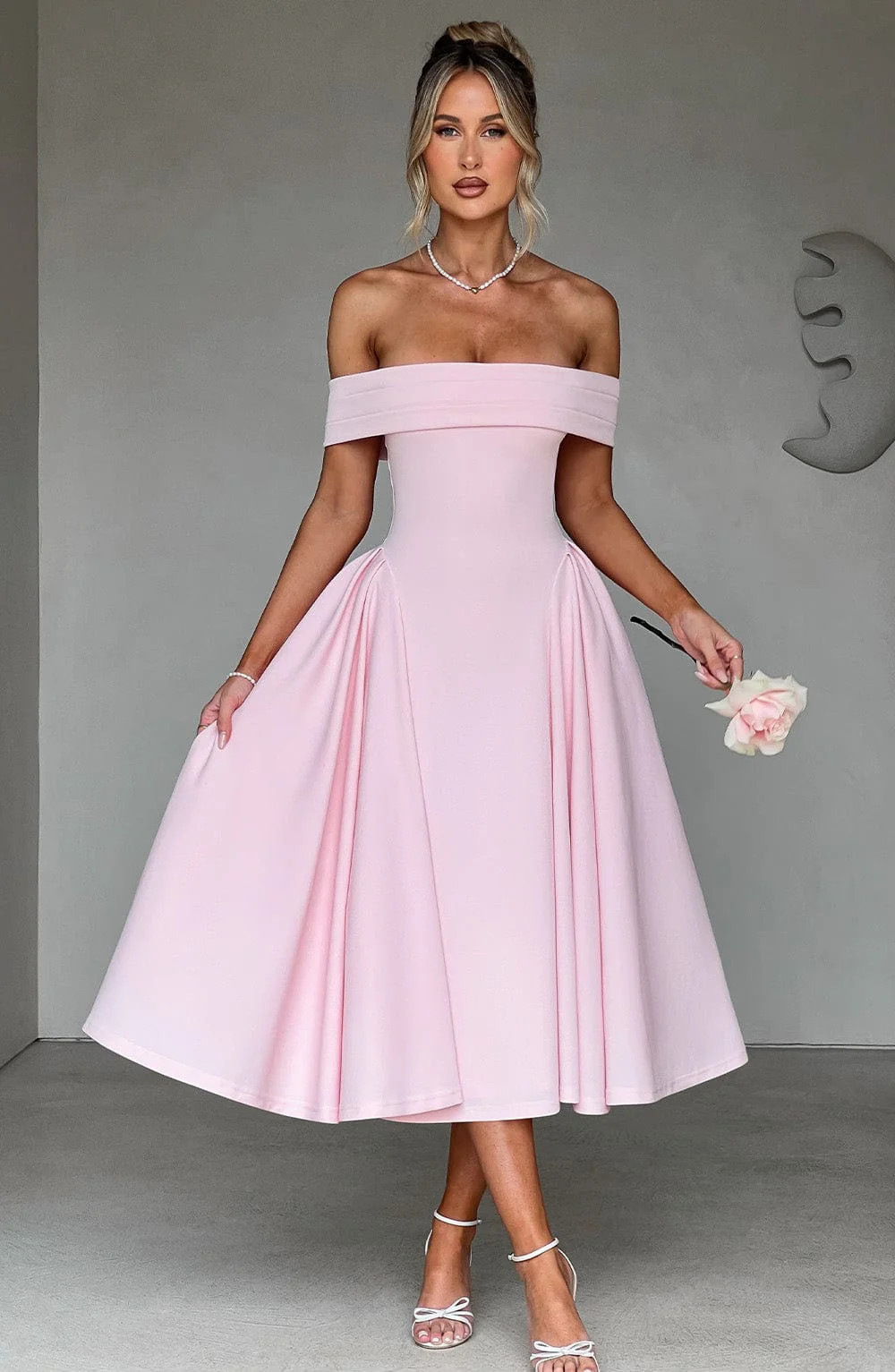 Miranda Midi Dress - Blush | Babyboo (global)