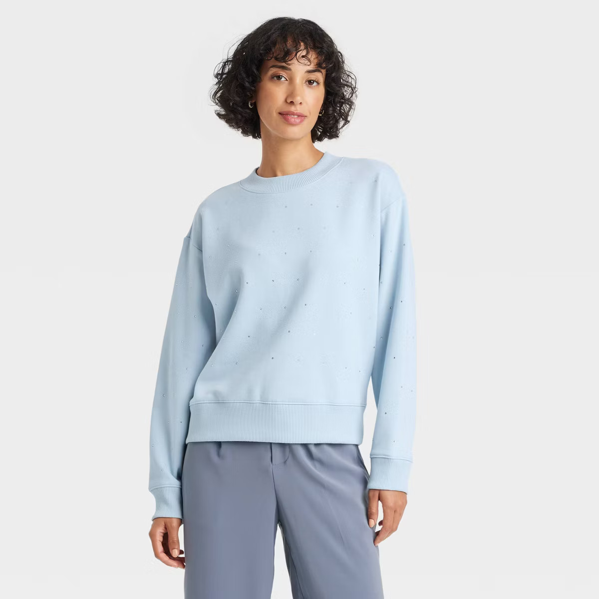 Women's Rhinestone Sweatshirt - A New Day™ | Target