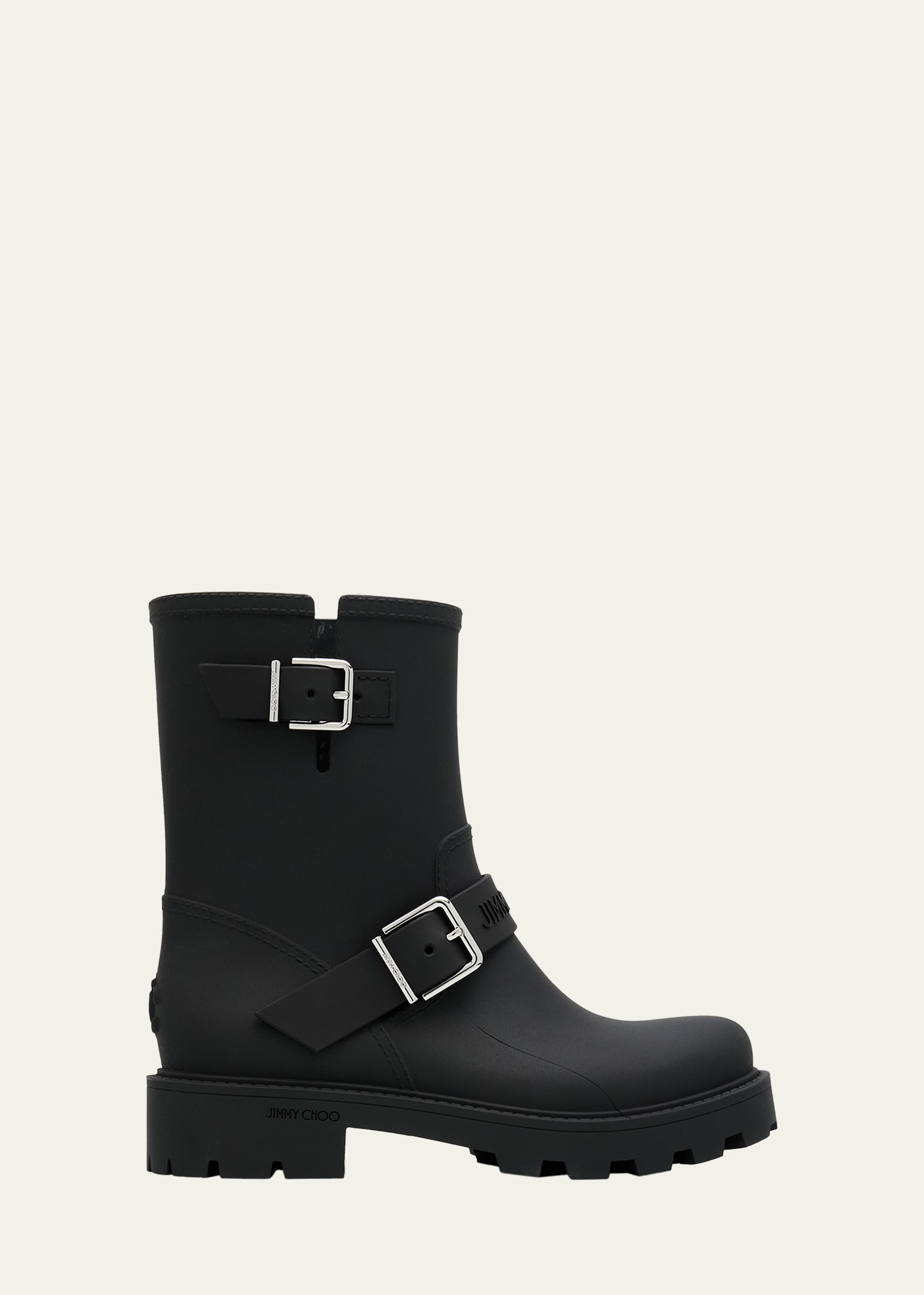 Jimmy Choo Biker TPU Mid-Calf Rain Boots | Bergdorf Goodman