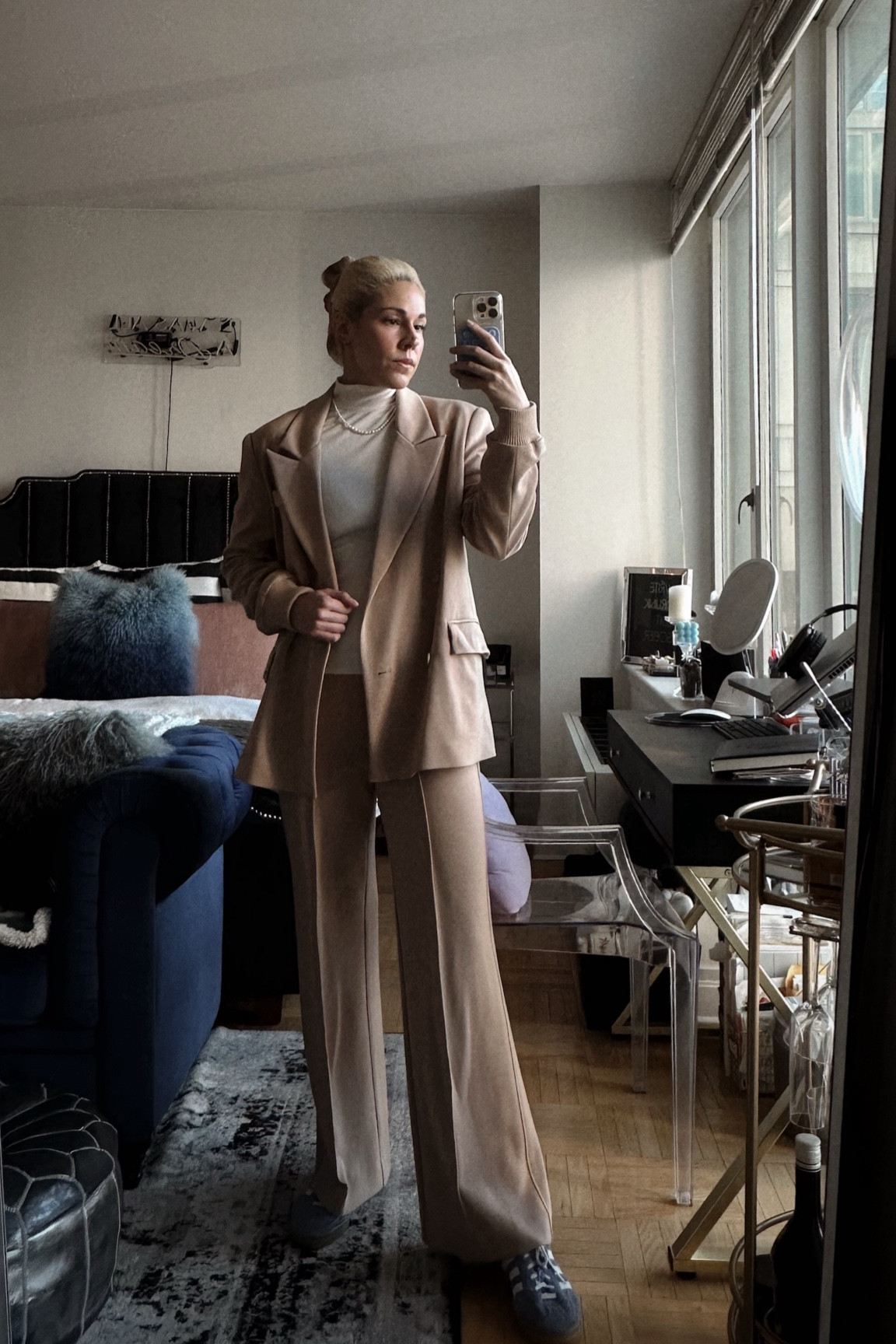 WORK OUTFIT THAT FEELS LIKE ACTIVEWEAR 

This stretchy blazer set is like wearing pajamas to the office! You can sit cross cross comfortably. I also pair it with this seamless bra top that won’t have you fidgeting all day from discomfort.

While the suit is pricy, think about how many uncomfortable items you bought for workwear and never reach for. I wear this suit set at least once a week, swapping out bottoms or tops to change it up. The cost per wear is insane!

#LTKstyletip #LTKshoecrush #LTKworkwear