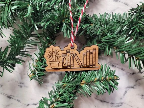 Bookshelf Ornament, Book Lover Ornament, Bibliophile Gifts, Gifts for Readers, Gifts for Libraria... | Etsy (US)