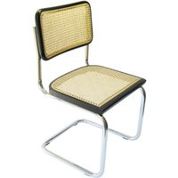 Breuer Chair Company Cesca Cane Side in Chrome & Black - Brand New | Etsy (US)
