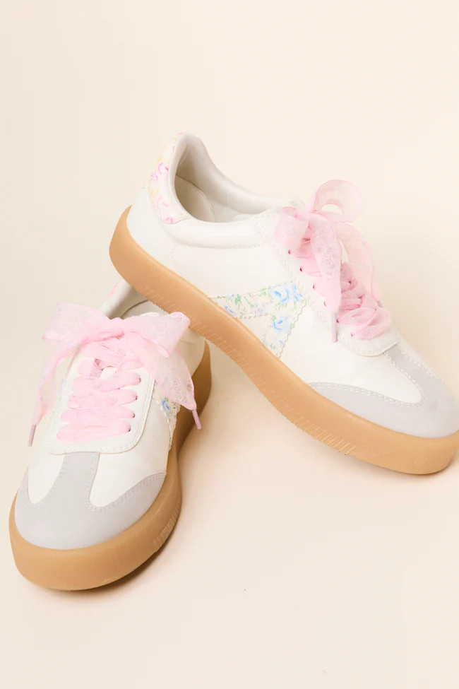 Axel Multi Floral Sneakers | Pink Lily