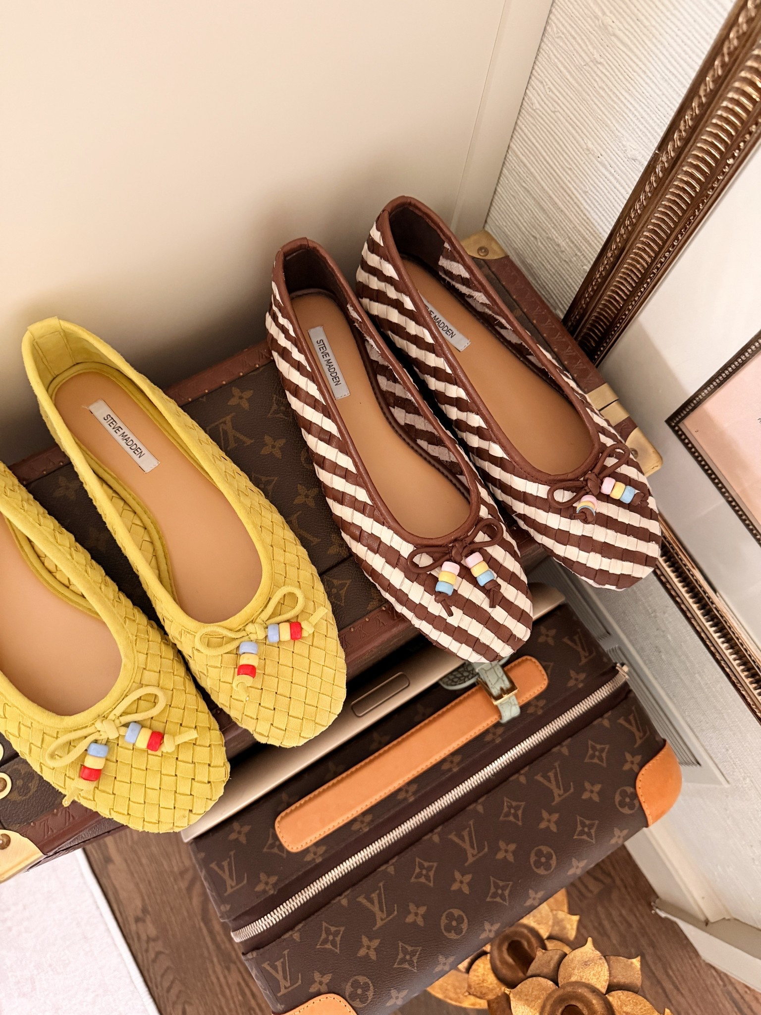 These woven leather ballet flats are going to be my spring faves - 