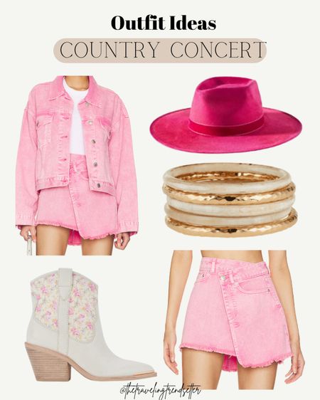 Spring outfit idea - summer outfit idea - pink - revolve sale - hat - booties - concert outfit 

#LTKsalealert #LTKSeasonal #LTKstyletip