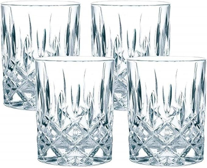 Nachtmann Noblesse Collection Whiskey Glass, Set of 4 Crystal Clear Glasses, 4-Inch Tumbler for S... | Amazon (US)