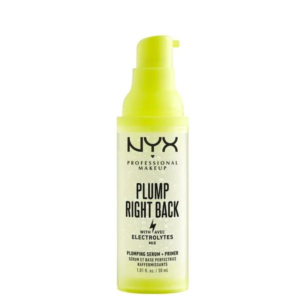 NYX Professional Makeup Plump Right Back Makeup Gripping Primer, Infused with Electrolytes | Walmart (US)
