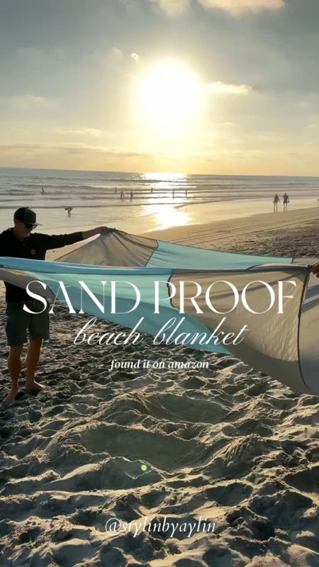 Sand proof beach blanket from Amazon! I wasn’t sure at first but love this find, perfect for upcoming beach days ☀️

#LTKSeasonal #LTKTravel #LTKFamily