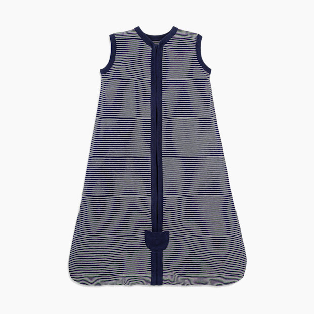 Burt's Bees Baby Beekeeper Organic Wearable Blanket in Midnight Classic Stripe Size 6-12 Months | Babylist